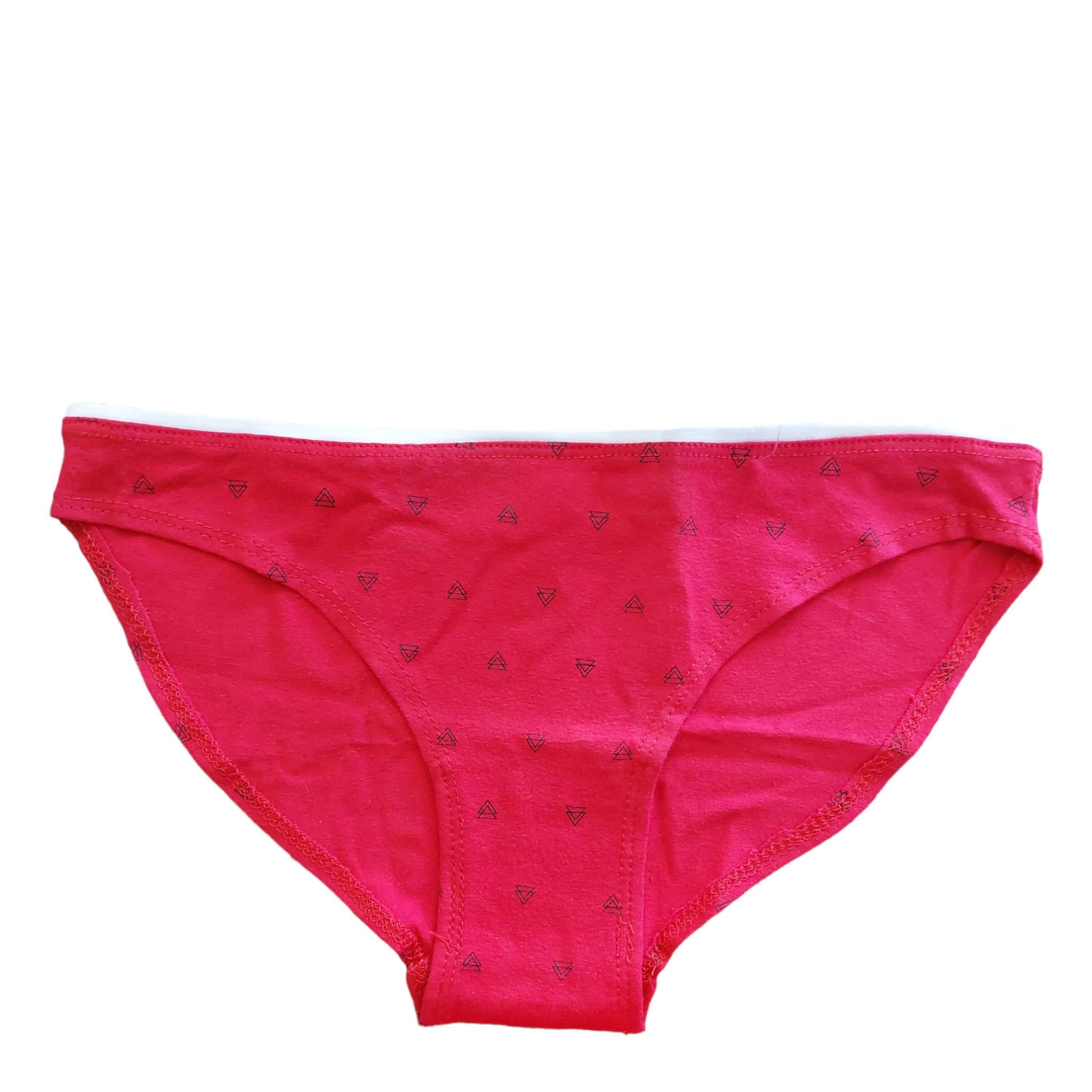 Ropa interior para dama calzón bikini Rojo-triángulos TWINS