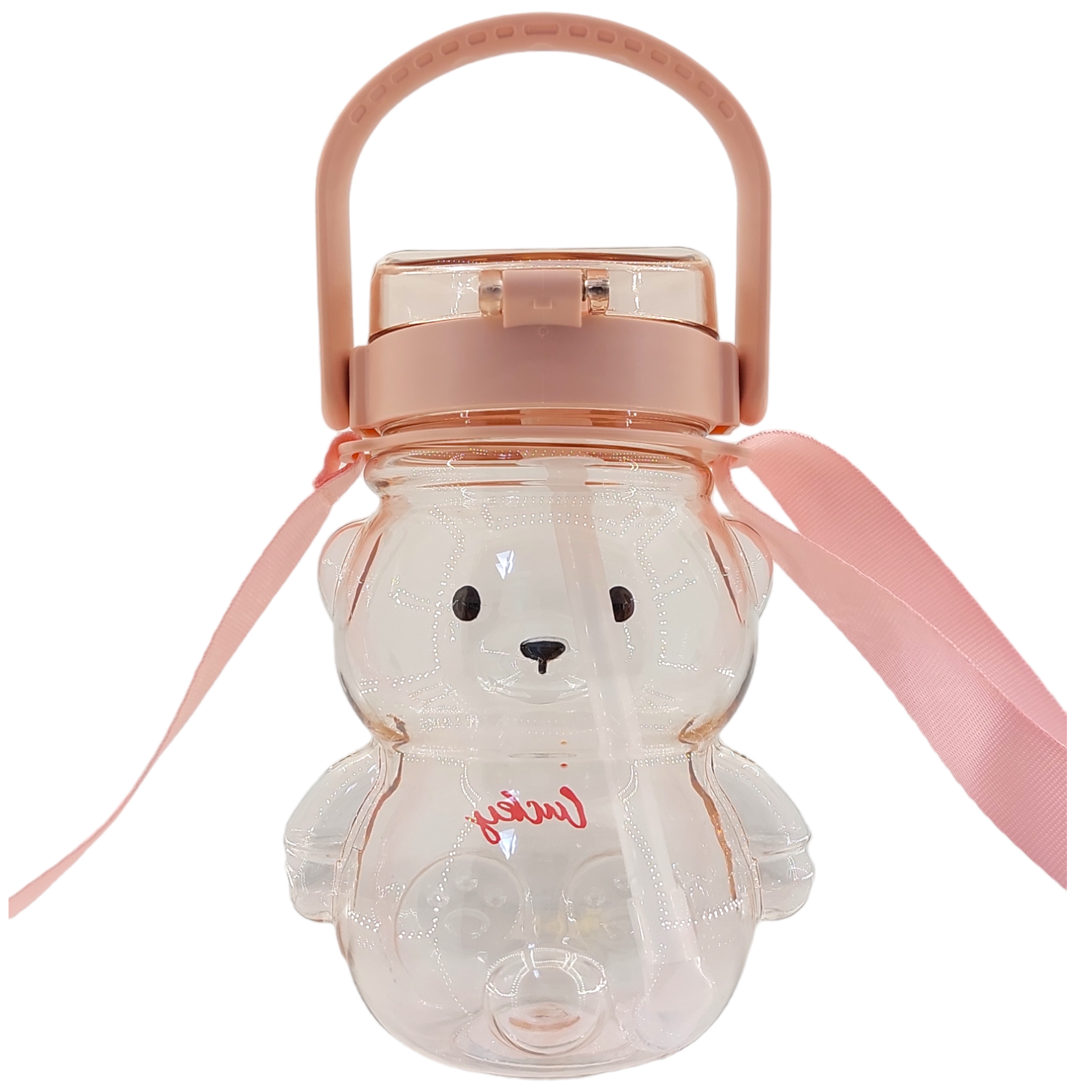 Vaso OSO Kawaii "Luckey" Rosa Charms 1000ML