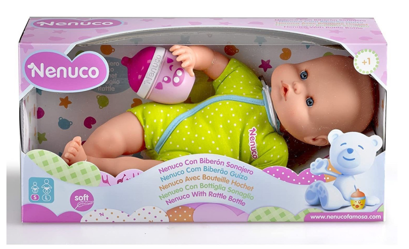 Nenuco con biberon sonajero top precio