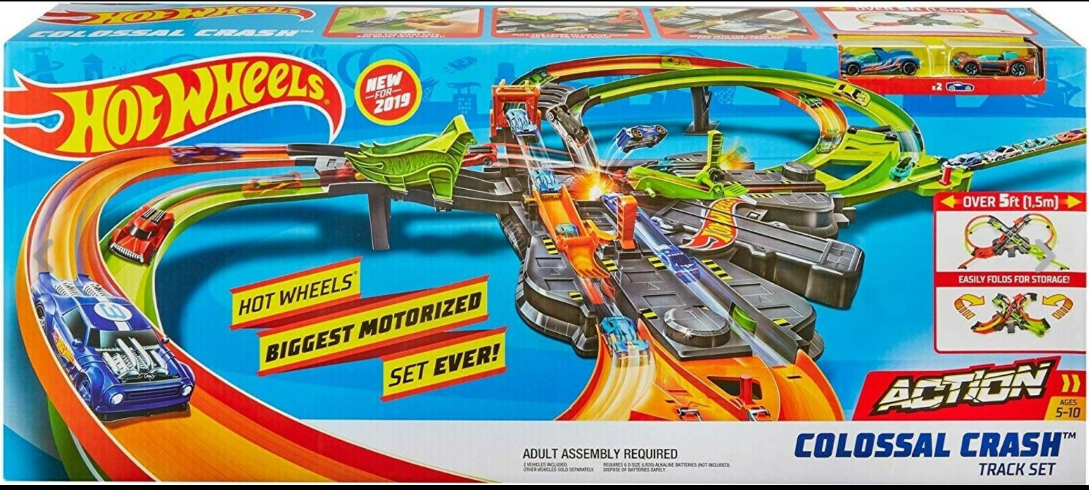 Mega Choques Hot Wheels Pista Colossal Crash