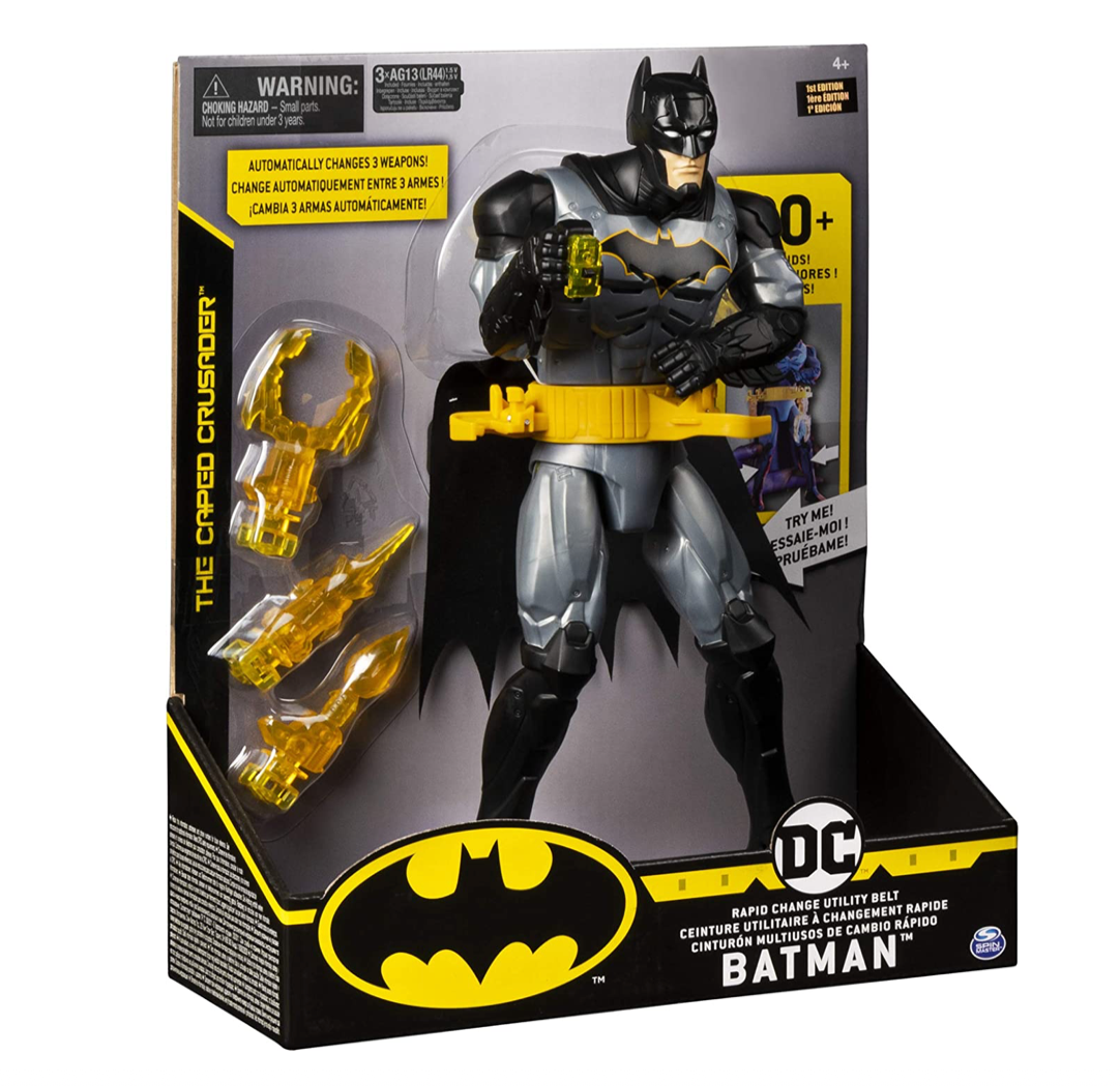 Batman Figura De Lujo Cinturón Multi Spin Master