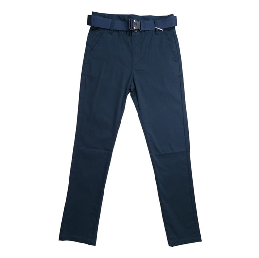 Pantalón azul con cinturón para niño Losan