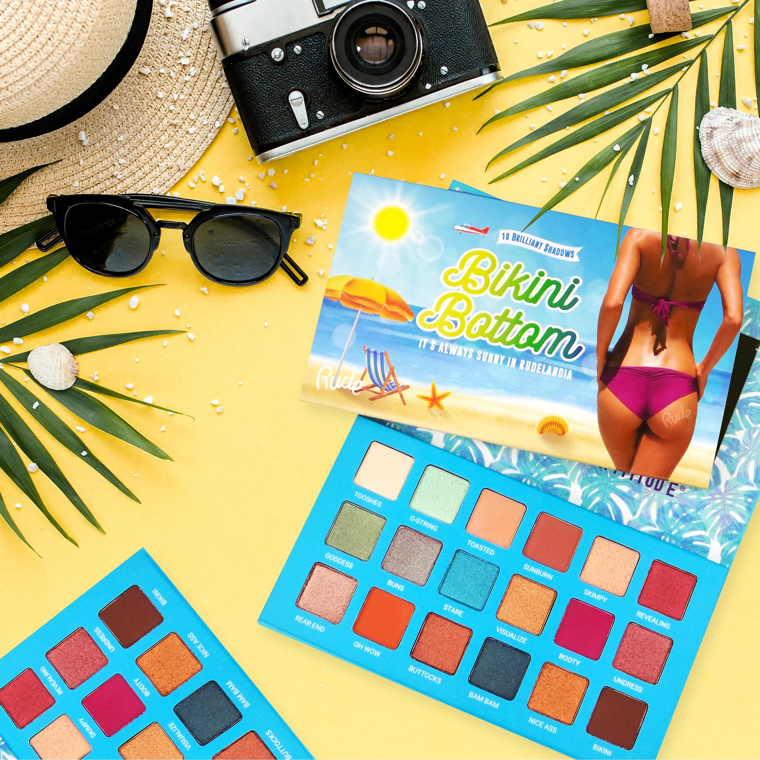 Paleta De Sombras Bikini Bottom Rude Cosmetics
