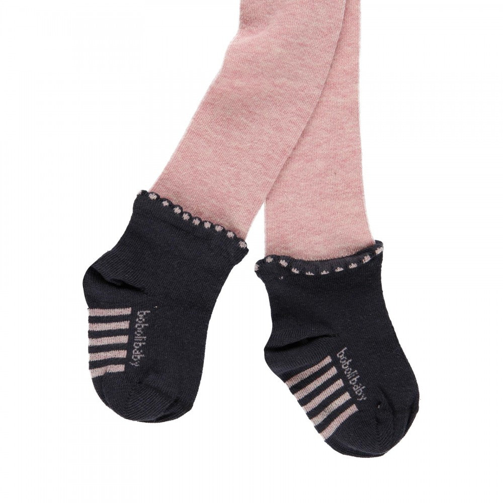 Malla rosa con calcetín bebe Niña BOBOLI