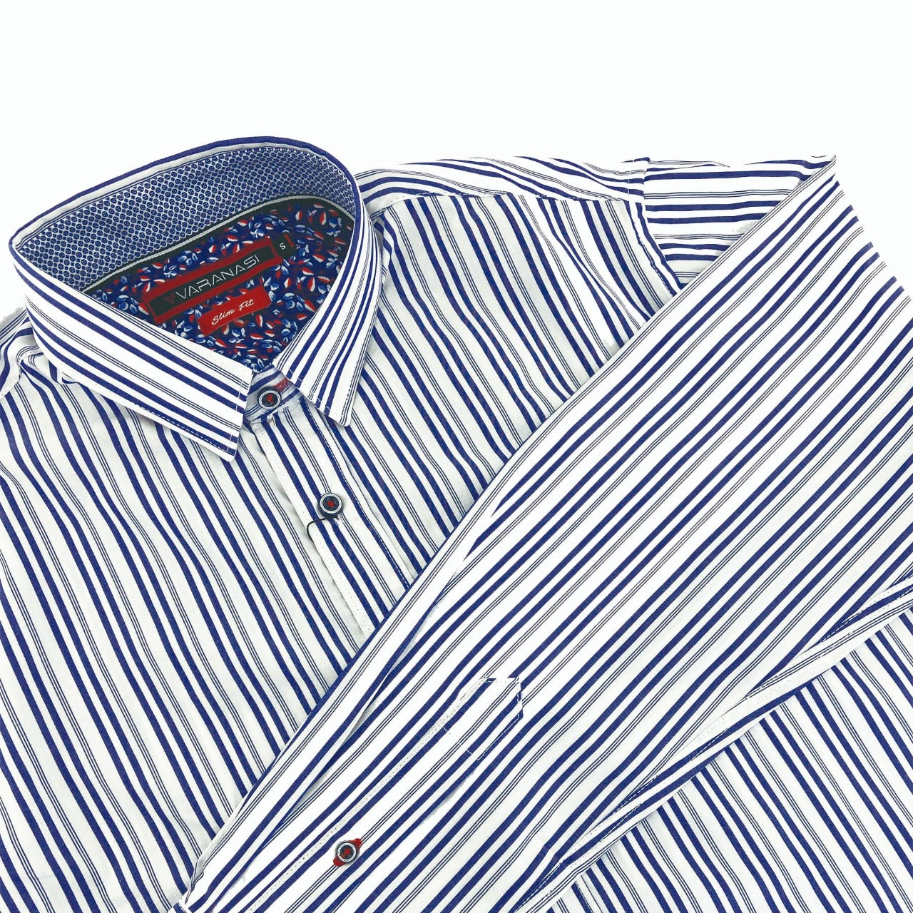 Camisa Slim Fit Manga Larga Para Caballero Varanasi