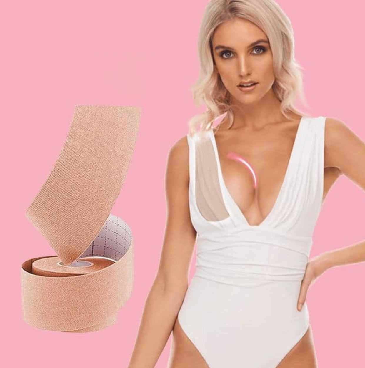 Cinta Adhesiva para busto Boob Tape