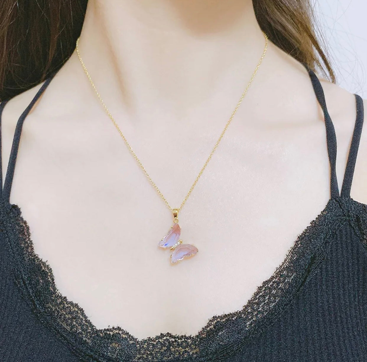 Dije Mariposa dije y cadena