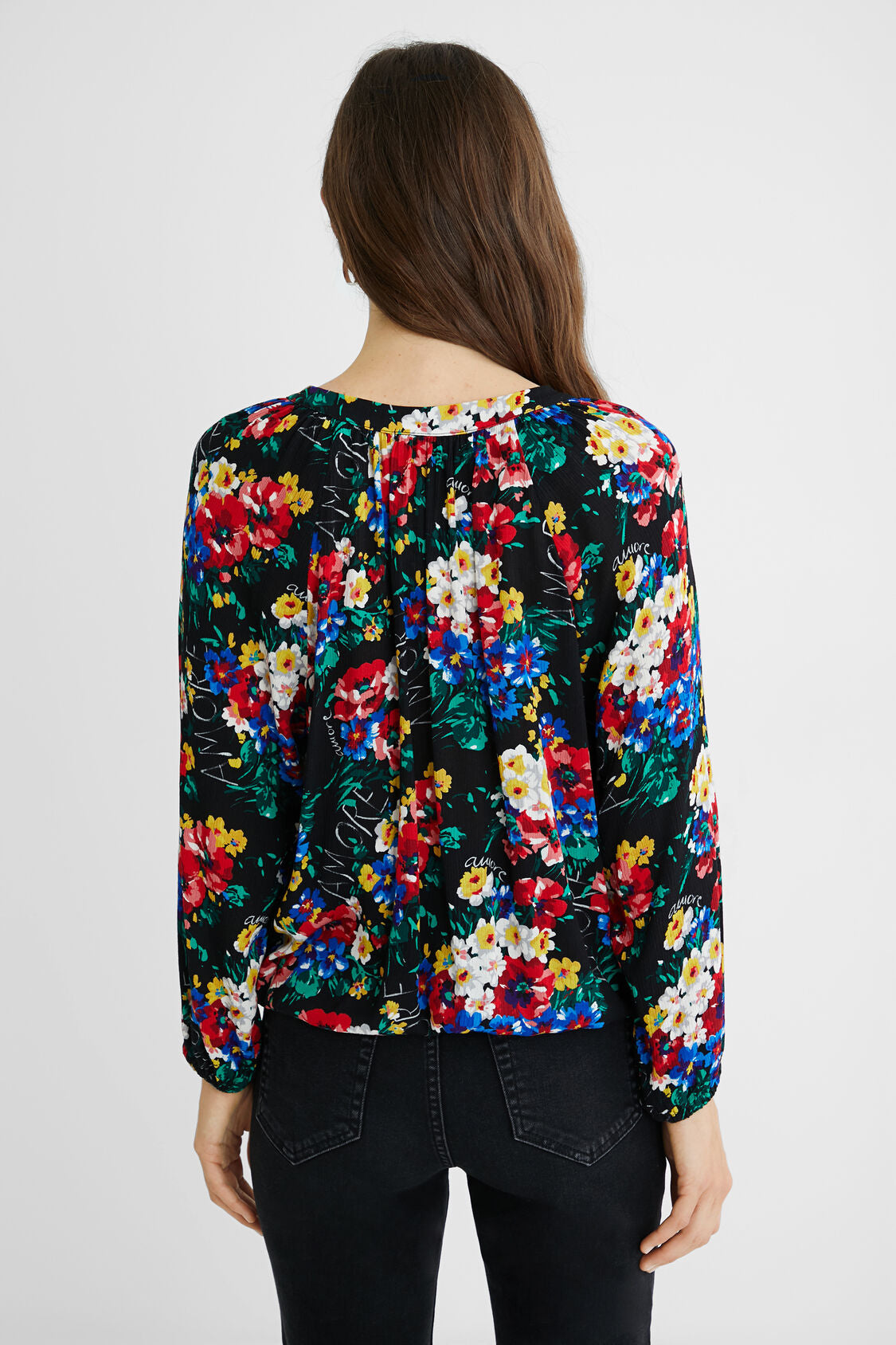 Blusa manga 3/4 floral DESIGUAL