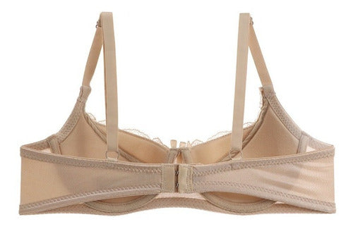 Brasier con encaje beige CARNIVAL.