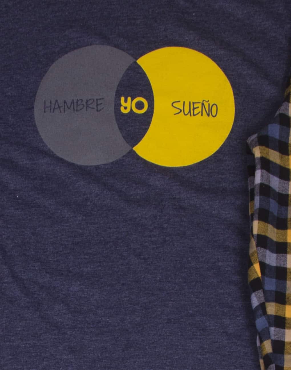 Pijama de caballero de manga larga “HAMBRE YO SUEÑO” TWINS