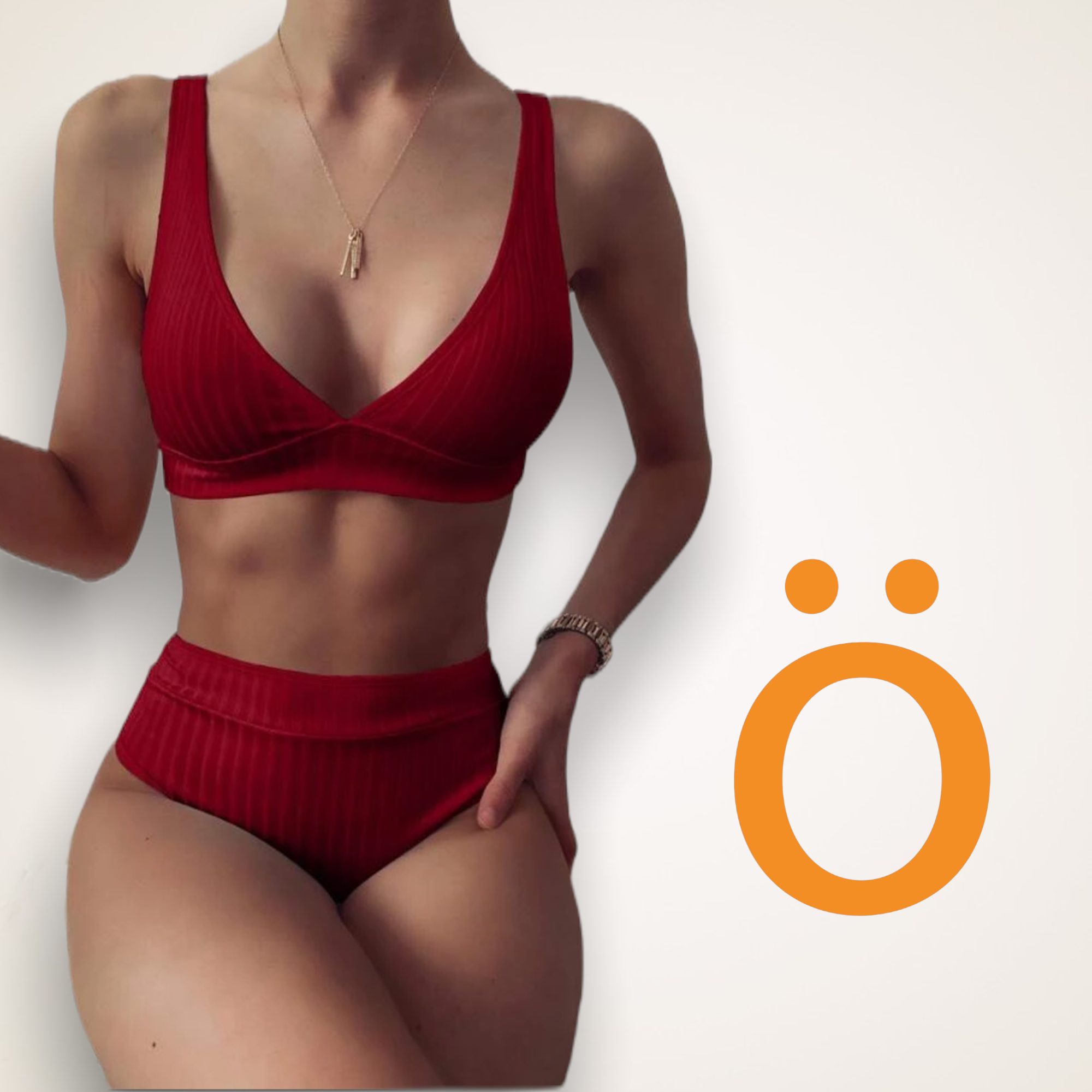 Bikini Vino relieve rayas