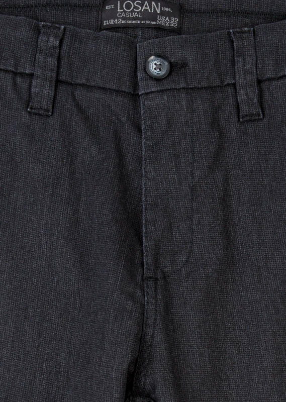 Pantalón de color gris de tejido mezcla para caballero Losan
