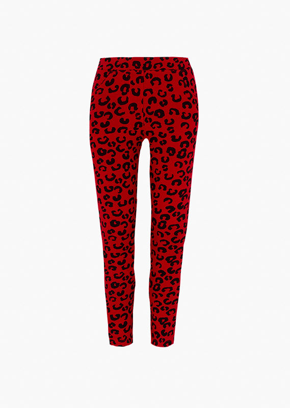 Leggins Niña Manchas Color Rojo Losan