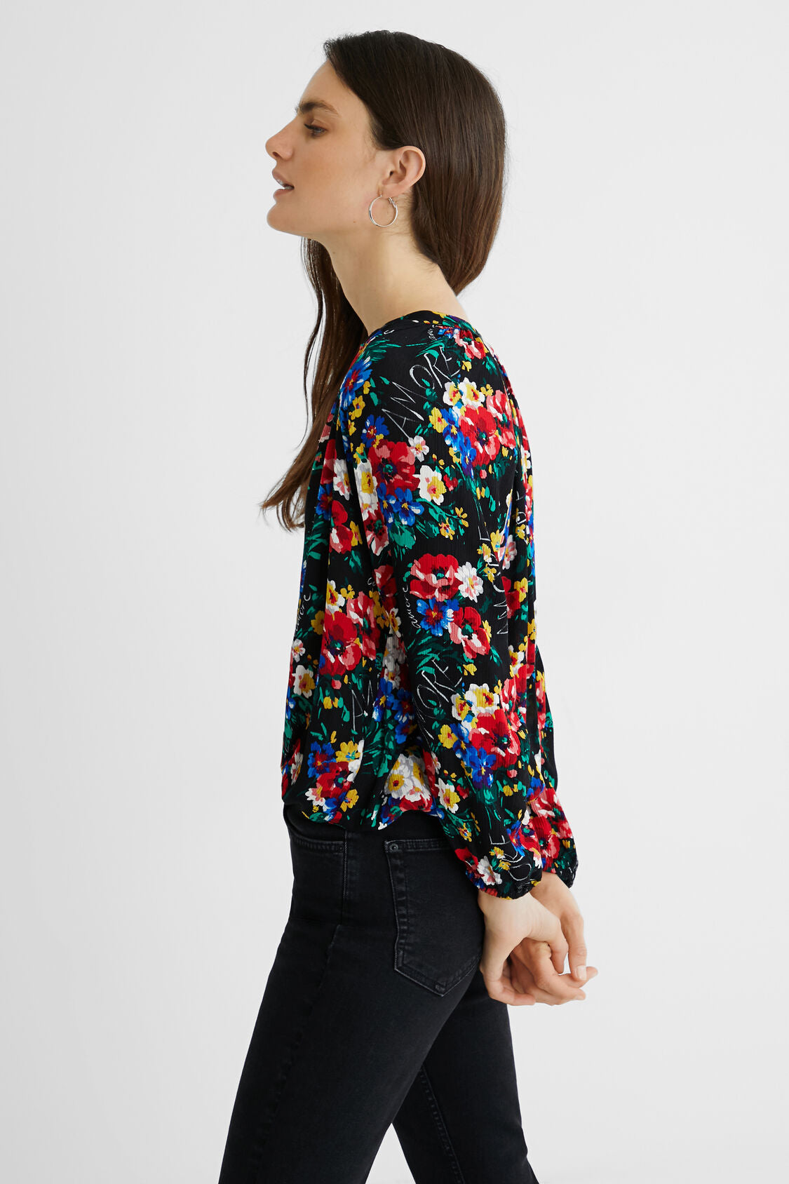 Blusa manga 3/4 floral DESIGUAL