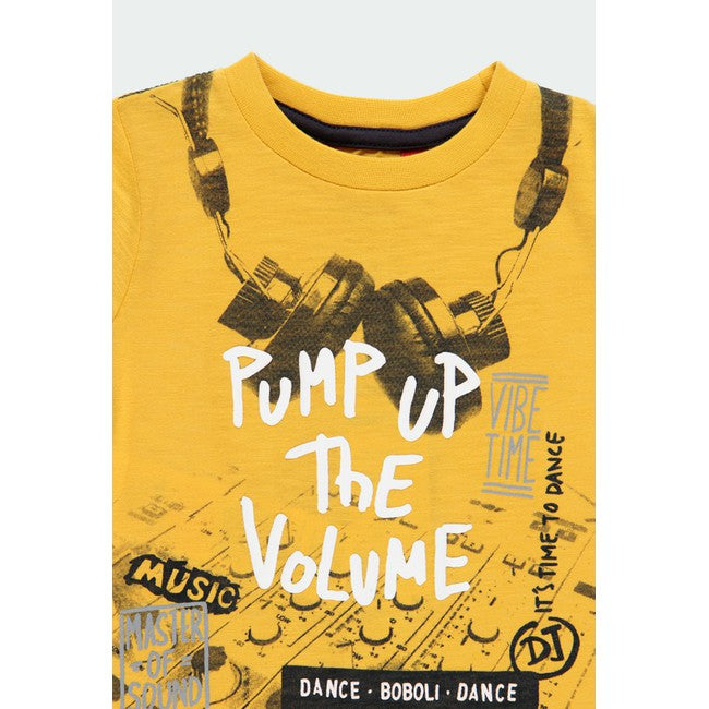 Conjunto 2 piezas camiseta “PUMP UP THE VOLUME” y pans niño BOBOLI