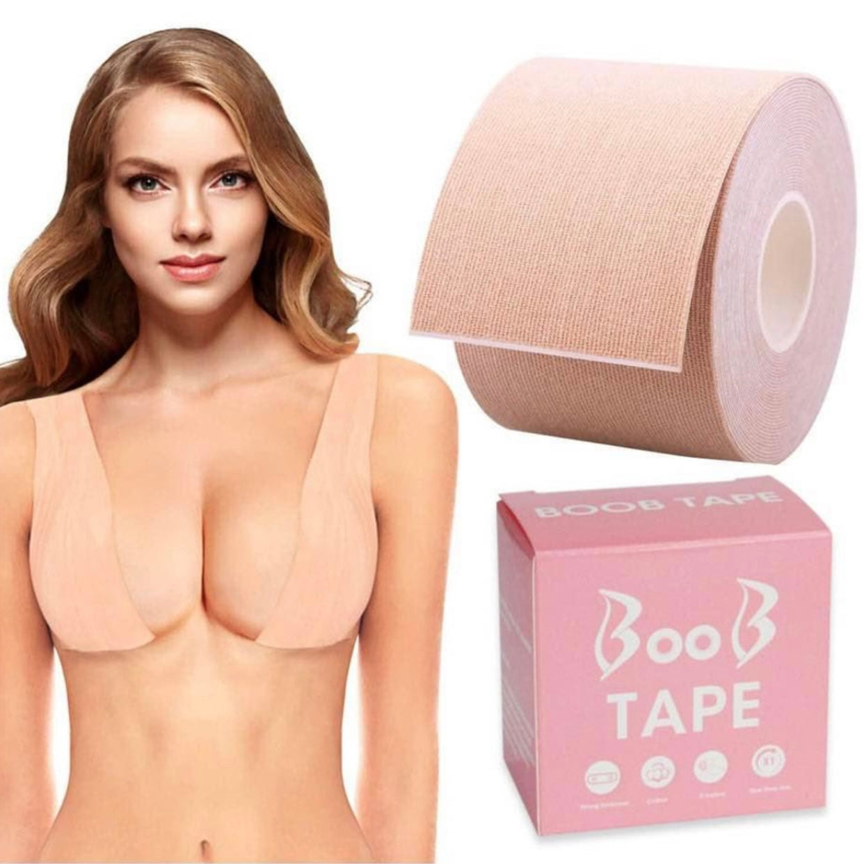Cinta Adhesiva para busto Boob Tape