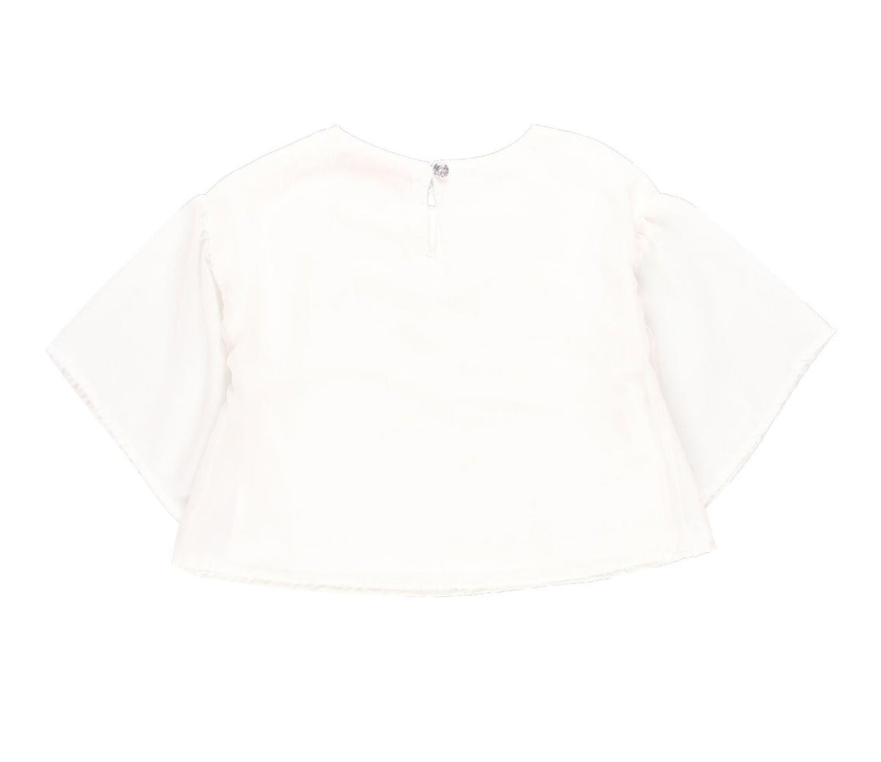 Blusa manga olán blanca “CHIC” niña BOBOLI