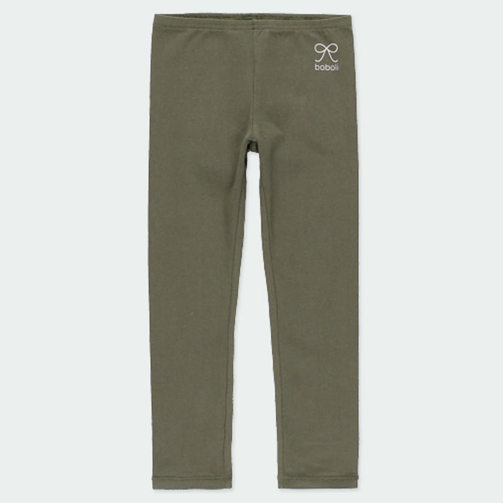 Leggings de lycra verde olivo niña BOBOLI