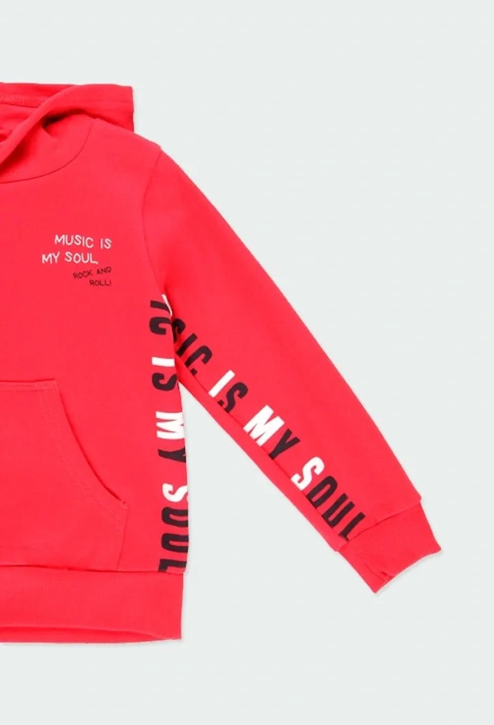 Conjunto 2 piezas de sudadera y pantalón “MUSIC IS MY SOUL” BOBOLI