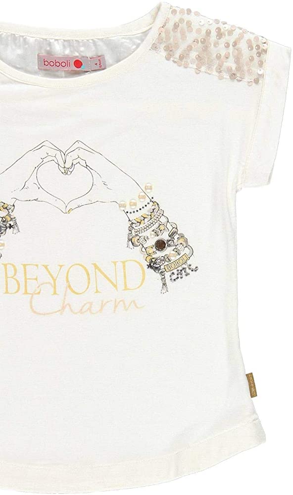 Playera manga corta “BEYOND Charm” niña BOBOLI