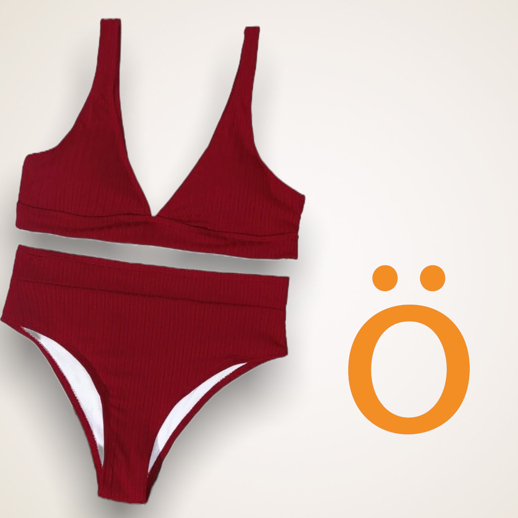 Bikini Vino relieve rayas