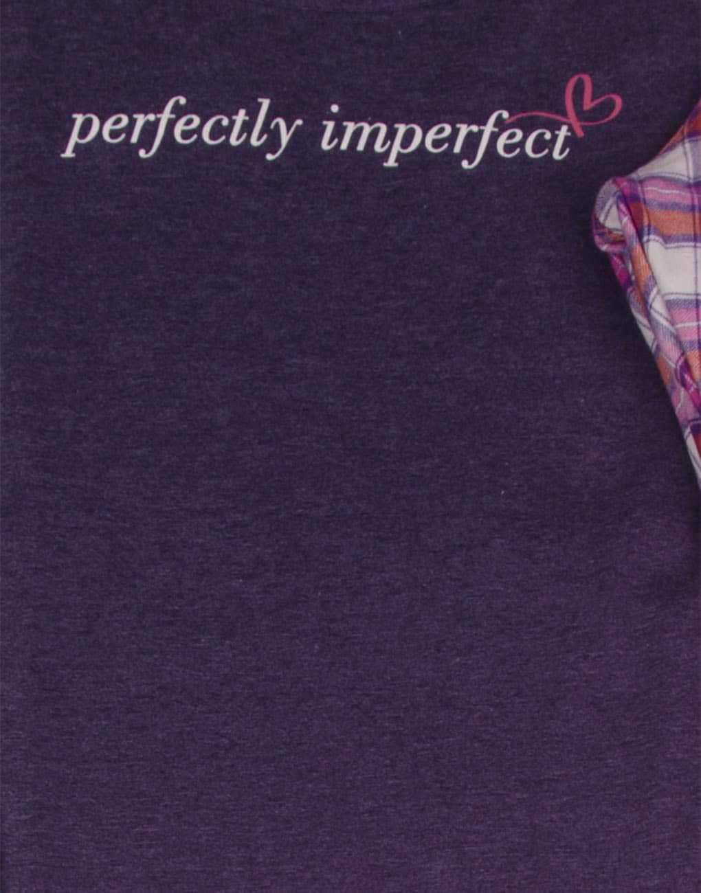 Pijama para dama manga larga “perfectly imperfect”