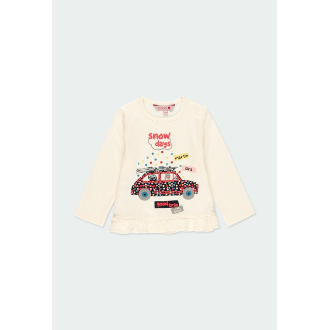 Conjunto 2 piezas camisa  “snow days” y leggings bebe y niña BOBOLI
