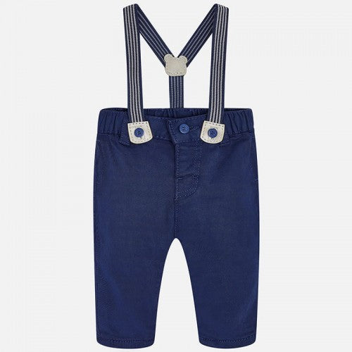 Pantalón Con Tirantes Azul Marino Para Bebe Mayoral