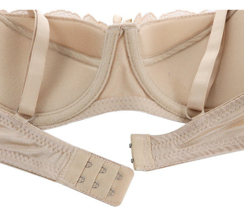 Brasier con encaje beige CARNIVAL.