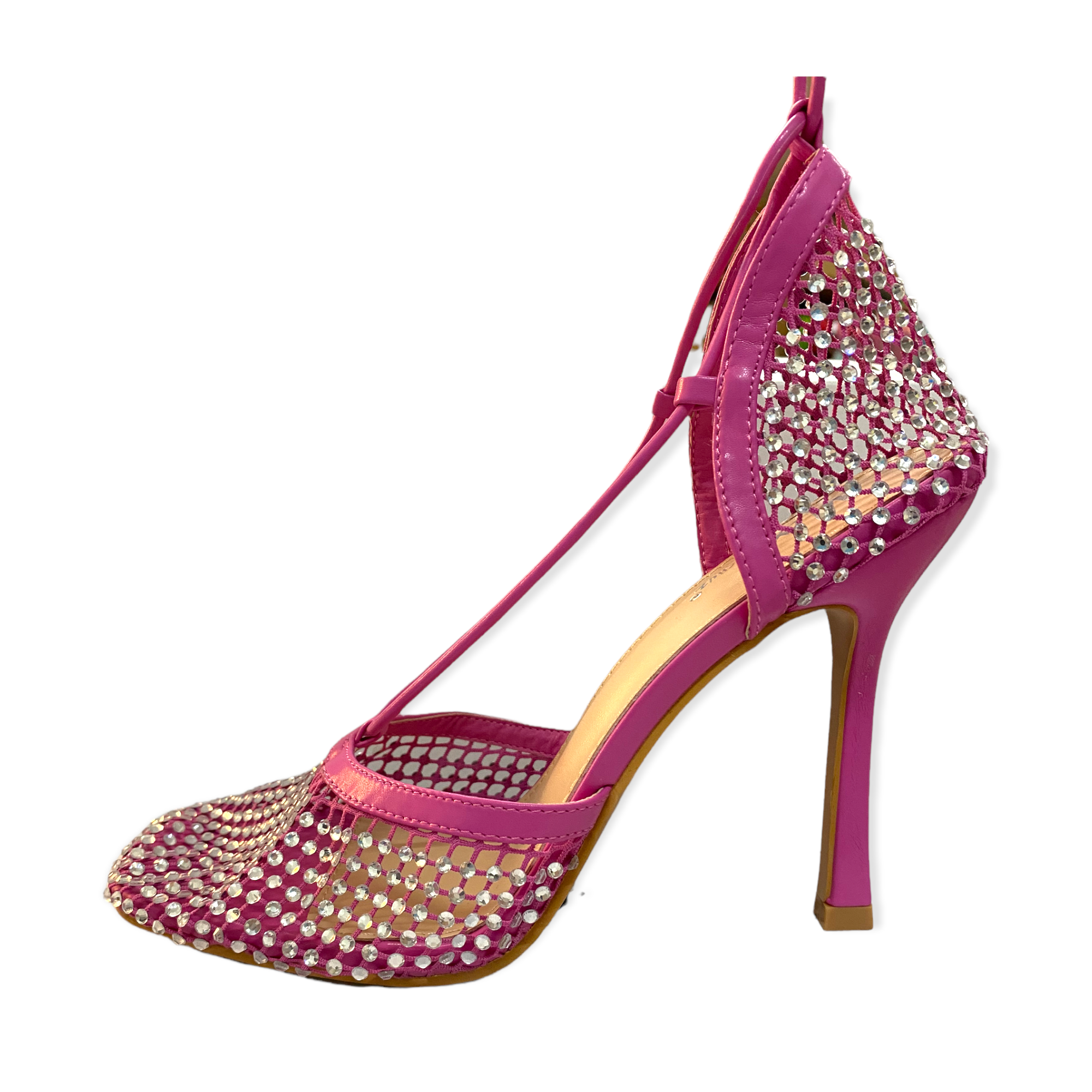 Zapatilla red cristales fucsia DA