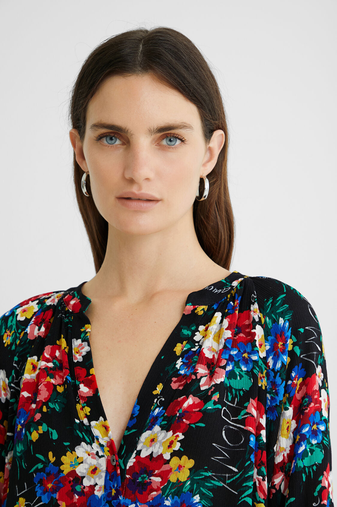 Blusa manga 3/4 floral DESIGUAL