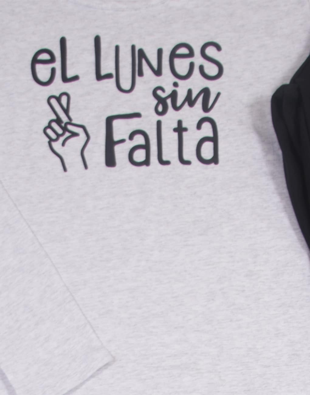 Pijama para dama manga larga “EL LUNES SIN FALTA” TWINS