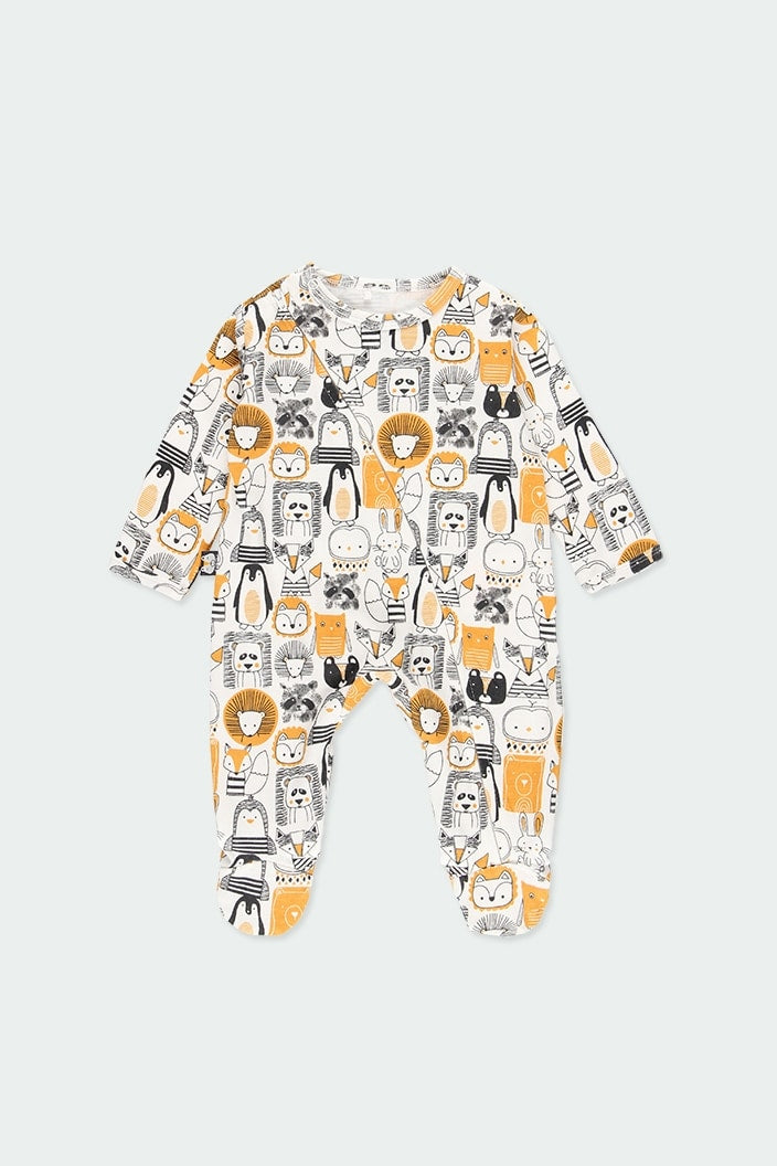 Mameluco Amarillo Estampado Animales BOBOLI